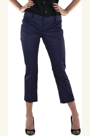 Dsquared2 2 Korte Blauwe Broek Dames Katoenen Knopen Mod.S72KA0428S40221082