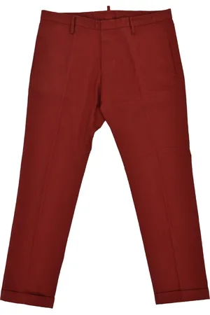 Dsquared2 2 Rode Herenbroek Katoenen Knopen Mod.S74KA0618S41796309
