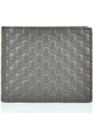 Gucci Bifold Portemonnee Bruin Heren Leer Microssima Mod