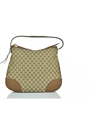 Gucci Handtas Dames Leer en Stof Origineel GG Mod