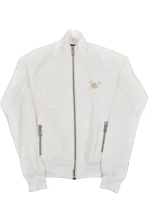 Dsquared2 2 Wit katoenen damessweatshirt met rits, mod