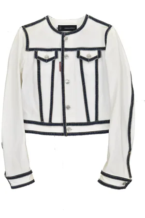 Dsquared2 2 Wit Jeansjack voor Dames Mod.S72AM0303S40408010