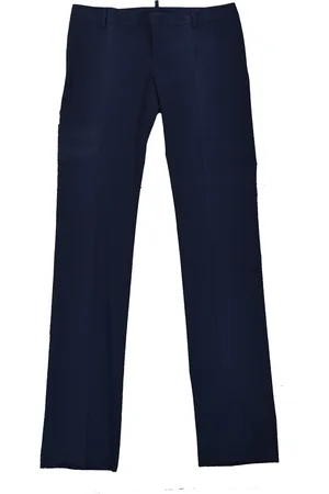Dsquared2 2 Blauwe Broek Dames Katoenen Knopen Mod.S75KA0290S36606080