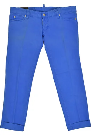 Dsquared2 2 Pat Jean Blauw Dames Katoenen Knopen Mod.S75LA0417S39781083