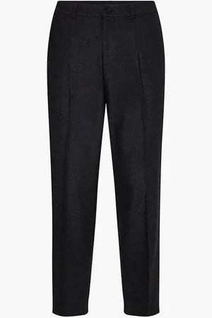 Calvin Klein WASBARE ZACHTE WOLLEN CROPPED BROEK