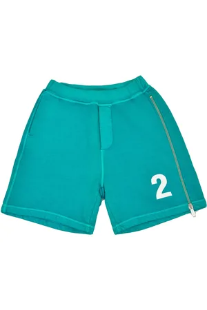Dsquared2 2 Groene trainingsbroek voor heren, katoenen trekkoord Mod.S71MU0466S25217604