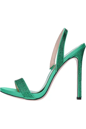 GEDEBE Smaragdgroene sandalen