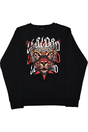 MARCELO BURLON Zwart sweatshirt met ronde hals voor heren, katoen Mod.CMBA009S170680621088