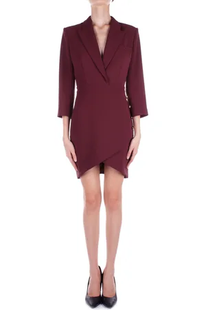 Elisabetta Franchi Bordeaux-jurken