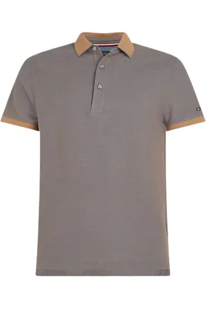 Tommy Hilfiger POLO DC TWEEKLEURIGE HONINGRAAT SLANKE POLO