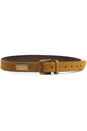 Dolce & Gabbana Velvet Logo Belt