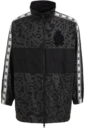 Dolce & Gabbana Overmaat winddichte jas met logo
