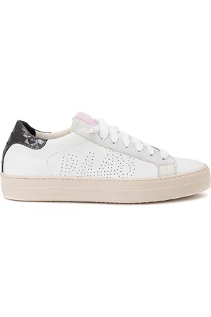 P448 Thea Dark lederen sneakers