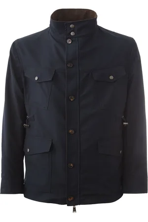 LARDINI Omkeerbare jas blauw/bruin