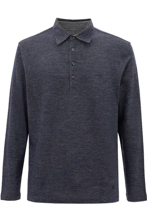 corneliani Polo Blauwe 4 knoppen