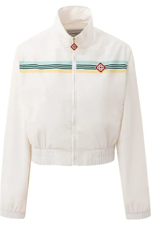 Casablanca Witte jas met logo patch