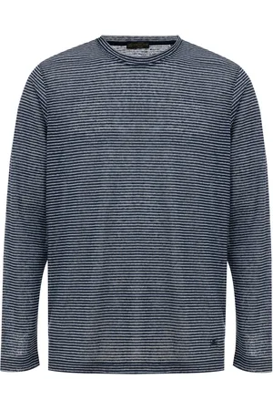 corneliani T-shirt lange gestreepte mouwen