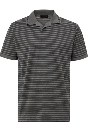 corneliani Polo grijze korte mouwen