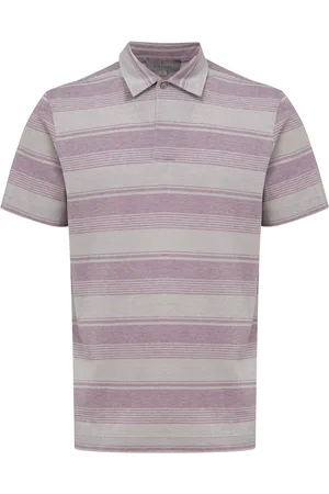 CANALI Polo gestreepte korte mouw