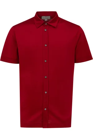 CANALI Shirt rode korte mouw