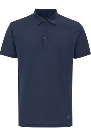 corneliani Polo korte mouw blauwe marine