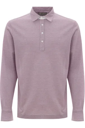 CANALI Polo Roos tot lange mouwen
