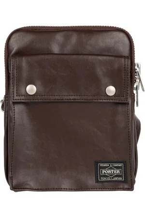PORTER-YOSHIDA & CO Free Style verticale schoudertas in bruin