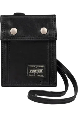 PORTER-YOSHIDA & CO Free Style portemonnee met schouderband in zwart