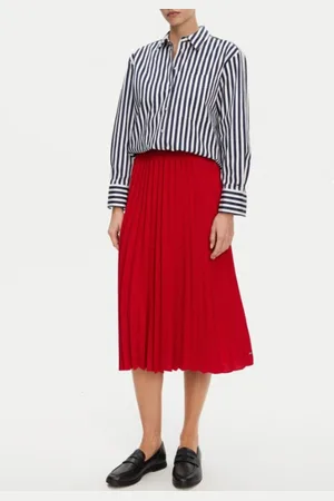 Tommy Hilfiger GAAN VLUCHTEN GESLACHTE PULL OP MIDI SKIRT