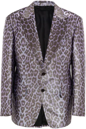 Tom Ford Paarse heren eenborst jas
