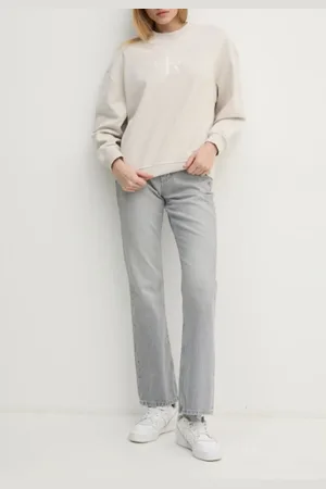 Calvin Klein Jeans MR RELAXED FLARE-MID GREY