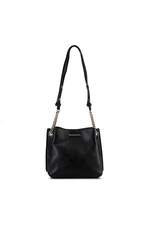 Michael Kors Teagen zwarte dameshandtas saffianoleer mod