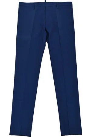 Dsquared2 2 Blauwe Herenbroek Katoenen Knopen Mod.S74KA0630S39021477