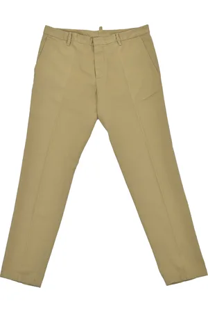 Dsquared2 2 Beige Herenbroek Katoen Knopen Mod.S74KA0568S37488020