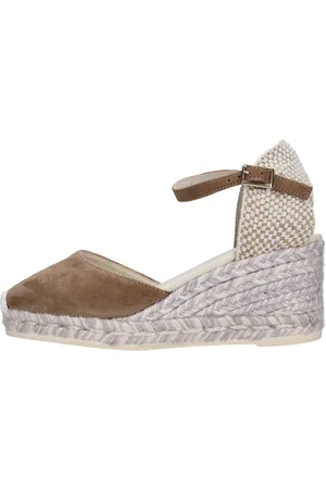 Espadrilles Schoenen met Beige hiel