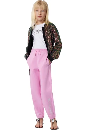 Karl Lagerfeld Bomber Bambina met geborduurde pailletten