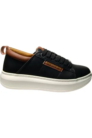 Alexander Smith Mannenschoenen Eco-Wembley Man-Zwart Bruin