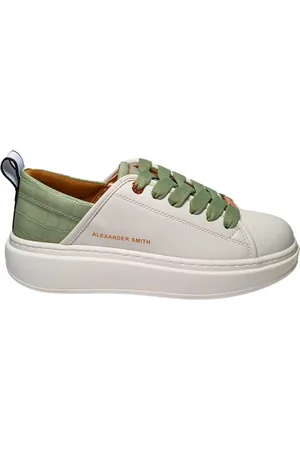 Alexander Smith Damesschoenen Eco-wembley vrouw-witte lichtgroen