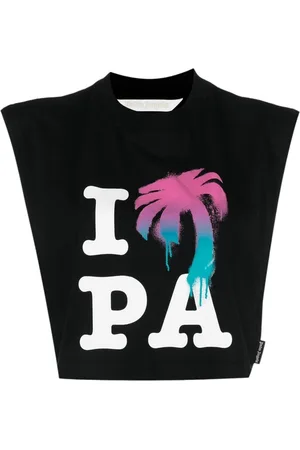 Palm Angels T-shirt vrouw Ik hou van Pa.