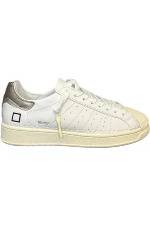 D.A.T.E. Vrouw BASE CALF WIT-PLATINUM