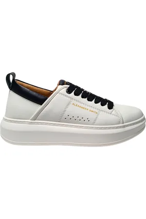 Alexander Smith Mannenschoenen Eco-Wembley Man. Wit Zwart