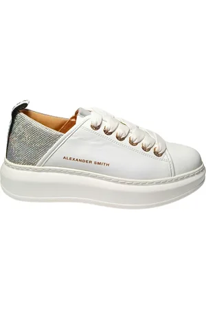 Alexander Smith Damesschoenen Wembley vrouw wit zilver