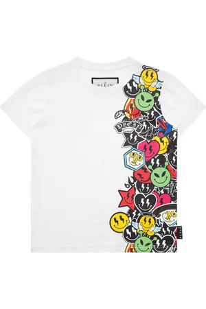 Philipp Plein T-shirt Baby unisex ronde hals glimlach