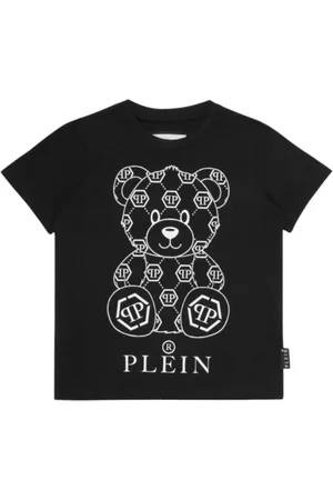 Philipp Plein T-shirt Baby unisex ronde hals ss teddybeer