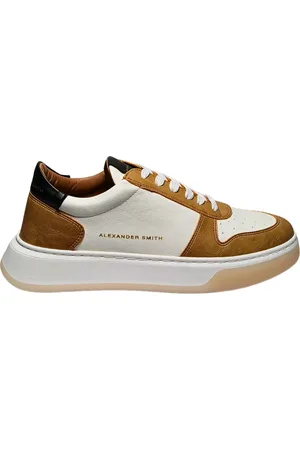 Alexander Smith Mannenschoenen Harrow Man-Sand Wit Zwart