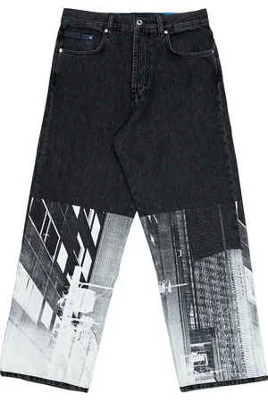 Karl Lagerfeld Jeans Man Baggy Print Denim