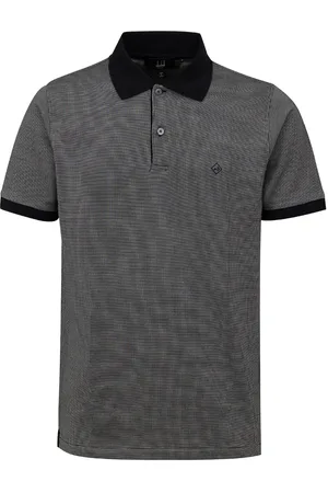 Dunhill Polo in katoen en zijde zwart