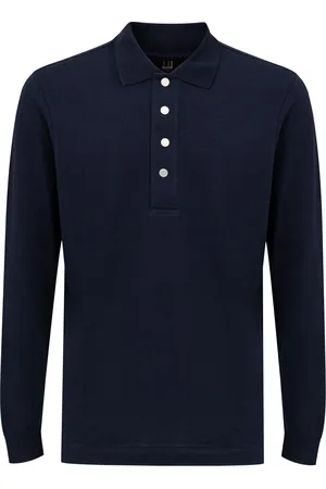 Dunhill Polo in gemengde kasjmier in lange mouwen