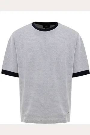 Dunhill T-Shirt in katoen Piquet Grey