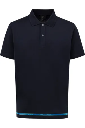 Dunhill Navy Blue Polo in Schotland garen